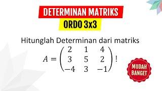 CARA MENENTUKAN DETERMINAN MATRIKS ORDO 3x3