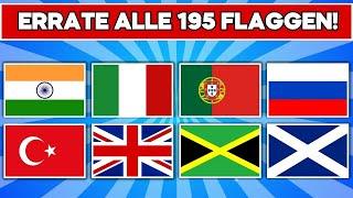 Kannst du alle 195 Flaggen in 5 Sekunden erraten? Es wird sehr schwierig