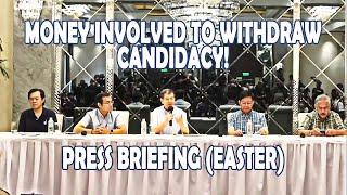 Presidential Candidates Press Conference  Easter Sunday