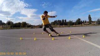 My Freestyle Skating Tricks and Slides- SEBA FR1 Yellow-Voznja RoleraTrikovi