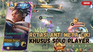 18 KILLS GINI CARA COUNTER  META CIKI AMAN SAMPAI LATE GAME  BRODY GAMEPLAY MOBILE LEGENDS S32 