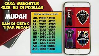 Tutorial Pixellab - Cara mengatur ukurandesain di Pixellab sesuai kertas hvs