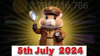 Hamster Kombat Daily Cipher Morse Code  5072024  Claim 1000000 Coins Task Reward