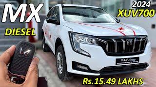 2024 XUV700 MX DIESEL BASE MODEL ️ Rs.15.49 LAKHS  FEATURES PRICE REVIEW2024 NEW XUV700 MX BASE