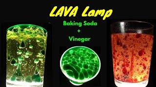 How to make LAVA Lamp Vinegar + Baking Soda Experiment @MREasyMaker