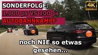 AUDI RS Q8 & PORSCHE CAYENNE GTS vs VW Caddy BRUTALER AUTOBAHN KAMPF a SONDERFOLGE – Dashcams in 4k