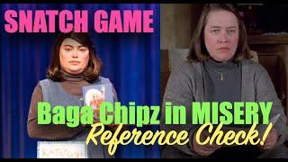 Drag Race UK Versus The World - Snatch Game Baga Chipz in Misery Reference Check