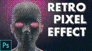 Retro Pixel Look  dither effect  Photoshop Tutorial