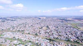 Lusaka City Zambia Drone Flyover 4K