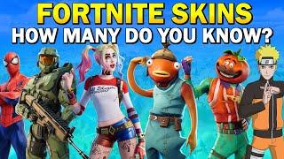 Guess The Fortnite Skin in 3 seconds  65 Popular Fortnite Skins  How Many Do You Know?