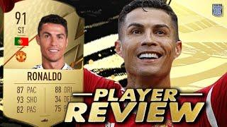 91 RONALDO PLAYER REVIEW MANCHESTER UNITED - FIFA 22 ULTIMATE TEAM