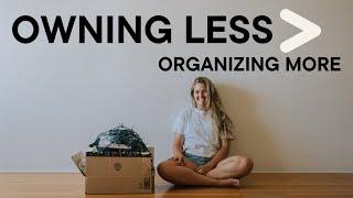 easy minimalist habits to OWN LESS STUFF 