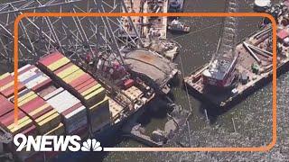 Cleanup of Baltimores Francis Scott Key Bridge continues