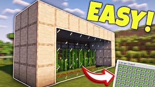 Minecraft  Easiest Automatic Sugarcane Farm  Tutorial in BedrockJavaXboxPe