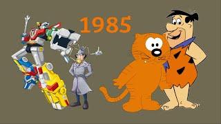 Weekday Cartoon Lineup with commercials 1985