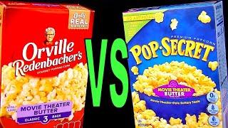 Orville Redenbachers vs Pop Secret Movie Theater Butter Microwave Popcorn - FoodFights Food Reviews