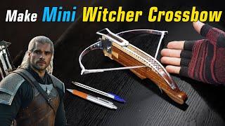 Make Mini Witcher Crossbow from leafspring   Mini Witcher Crossbow made from steel