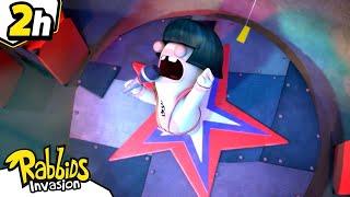 Big Compilation 2H The Rabbids put on a show  RABBIDS INVASION  New episodes  Cartoon for kids