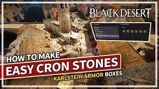 Get Free Cron Stones Daily & How To Make Karlstein Armor Guide  Black Desert