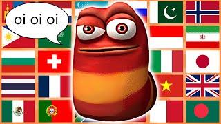 Red Larva Oi Oi Oi in different languages meme