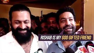 Jr NTR About Rishab Shetty   Jr NTR With Family & Rishab Shetty @ Udupi Shri Krishna Matha Temple