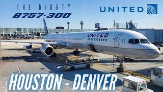 Trip Report  Mission Boeing 757  Houston - Denver  United First Class  Boeing B757-300