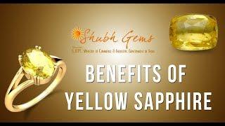 Benefits of Wearing Yellow Sapphire Stone  Pukhraj stone benefits in Hindi