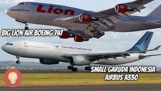 LION AIR JUGA PUNYA PESAWAT BESAR GARUDA JUGA PUNYA PESAWAT KECIL - 5 PERBEDAAN BOEING DAN AIRBUS