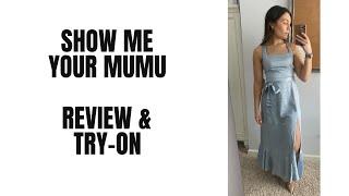 SHOW ME YOUR MUMU DRESS TRY ON & REVIEW  CLAIRE