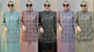 model gamis premium modern new model abaya design trend busana viral 2024 busana muslim