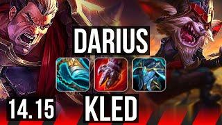 DARIUS vs KLED TOP  73% winrate Quadra 62k DMG Legendary  NA Diamond  14.15