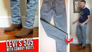 How Levis 505 Fit with Cowboy Boots