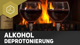 Alkohol - Reaktionen - Deprotonierung durch Basen und Alkalimetalle - Alkoxide