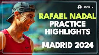 Rafael Nadal Practices On His Madrid Return   Madrid 2024