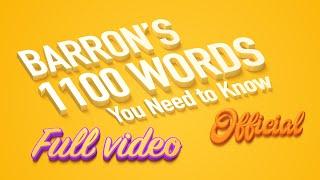 Barrons 1100 words you need to know  Official