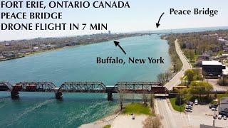 Fort Erie Ontario Canada - Niagara River 4K Drone Fly Over Serene