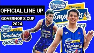 Magnolia  Hotshots Official line up 2024PBA Governors Cup Update PBA UPDATE 2024