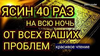  Сура Ясин 40 раз на всю ночьسورة يس Очень сложные проблемы будут решены Ин Ша Аллах