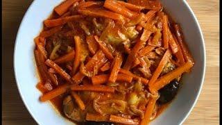 طرز تهیه ی خورشت هویج و آلو با مرغ غذای ایرانی بسیار خوشمزه  carrot and Chicken stew