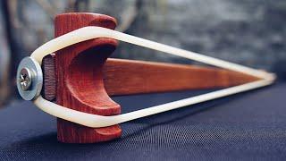 100% Handcrafted - Coolest TeeTH Long Slingshot - Wooden DIY