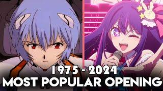The Most Popular Anime Opening of Each Year 1975-2024 Evolution of Anime Openings