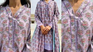 Eid and Summer Dress Design Idea 2024  how to design a dress like a designer  Khaadi Unstitched