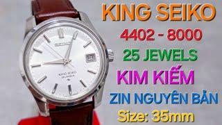 KING SEIKO ĐỜI 3 4402 - 8000 1 LỊCH - ZIN NGUYÊN BẢN CHƯA QUA SPA - MÁY LÊN GIÂY 25 JEWELS MỚI KENG