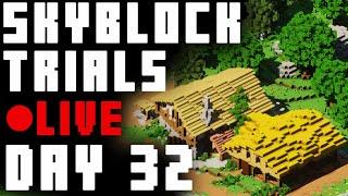  Hypixel Skyblock TRIALS - GARDEN Day 32 LIVE Session Trials Tasks Map Twitch