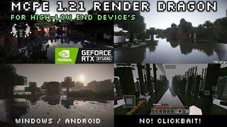 RENDER DRAGON Best Realistic Shaders For Minecraft PE 1.20 Best NO LAG Minecraft 1.21+