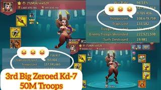 Kingdom-7 Warzone PoundTown Zeroed Anti Target 50M Troops  Lords Mobile