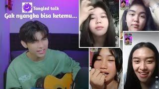 Nyanyi di Tangled talk gak nyangka ketemu..??  SINGING ON TANGLED TALK  They were surprise