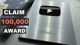 How To Claim 100000 Subscriber Silver Play Button Award On Youtube