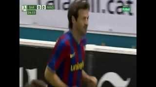 Gol Christiansen Barça vs Madrid Liga Placo de fútbol indoor 2010