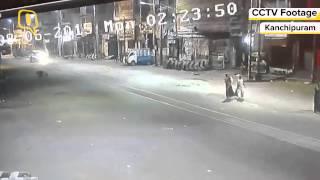 CCTV Footage Speeding Car Crushes Mother with Son in Kanchipuram